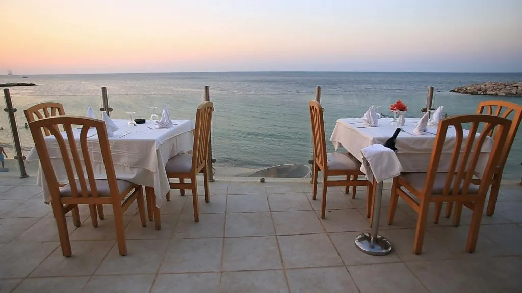 Restaurant, Les Palmiers, Tunisia