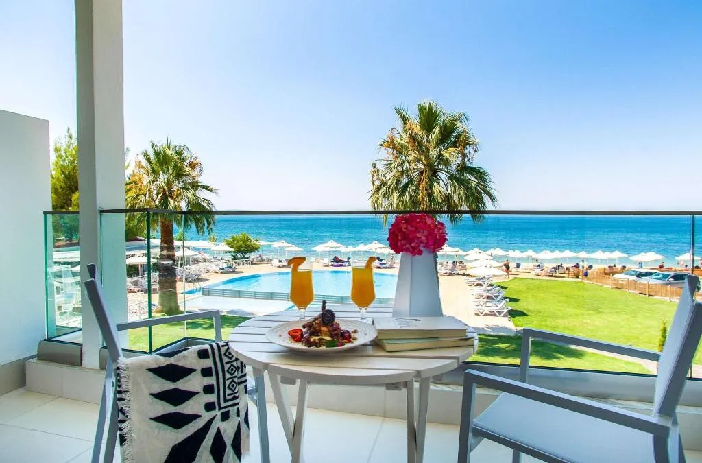 Terrace, Acrotel Lilyann Boutique hotel, Halkidiki