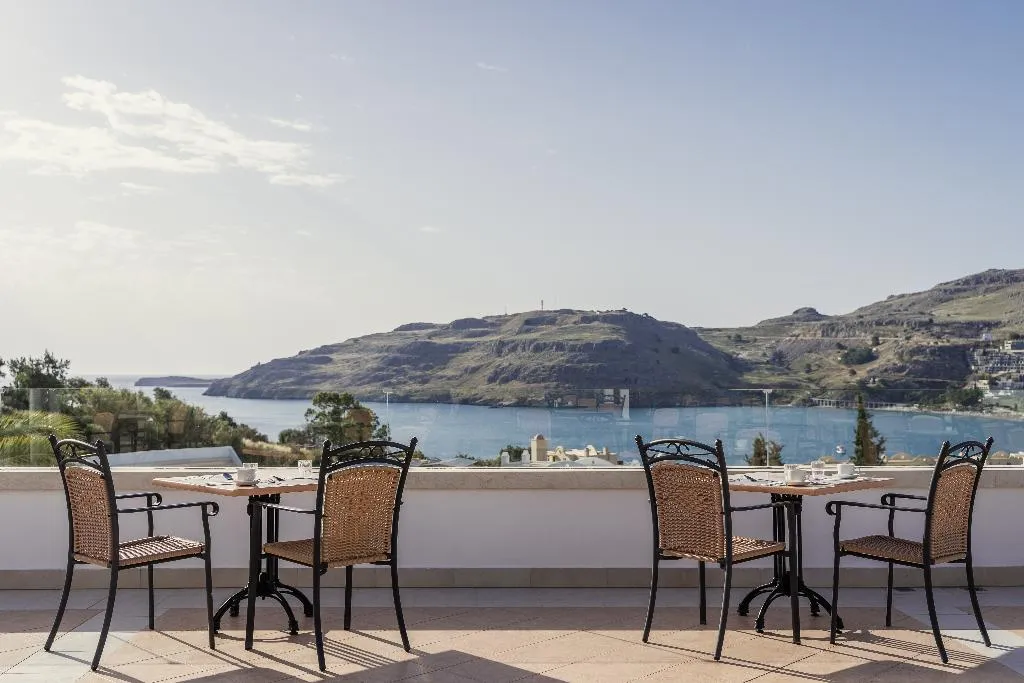 Terrace, Lindos Village Resort & Spa, Rhodes