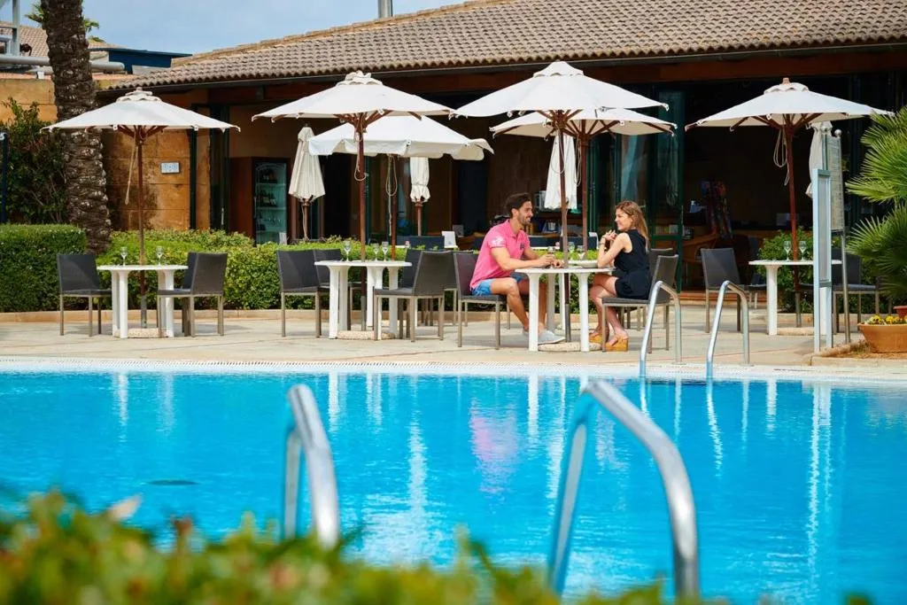 Terrace, Blau Colonia Sant Jordi Resort, Majorca