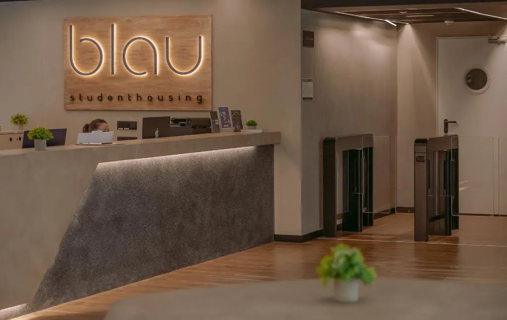 Lobby, Blau Student Housing, Barcelona