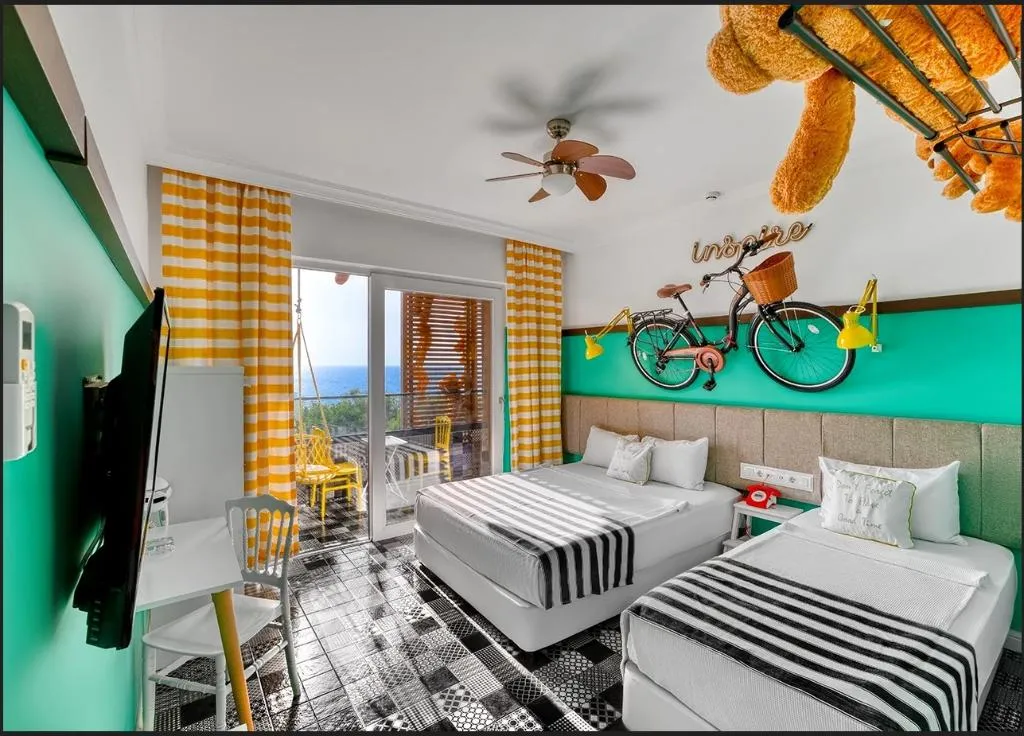TRIPLE basement Room, Anjeliq Downtown Hotel, Antalya