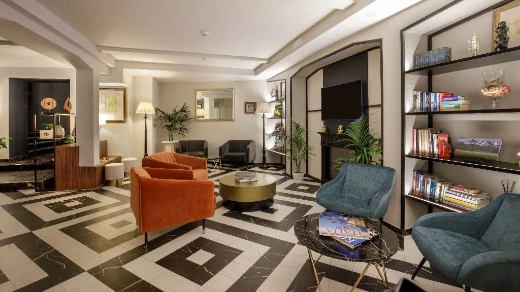 Lobby, Hotel Monte Cenci, Rome