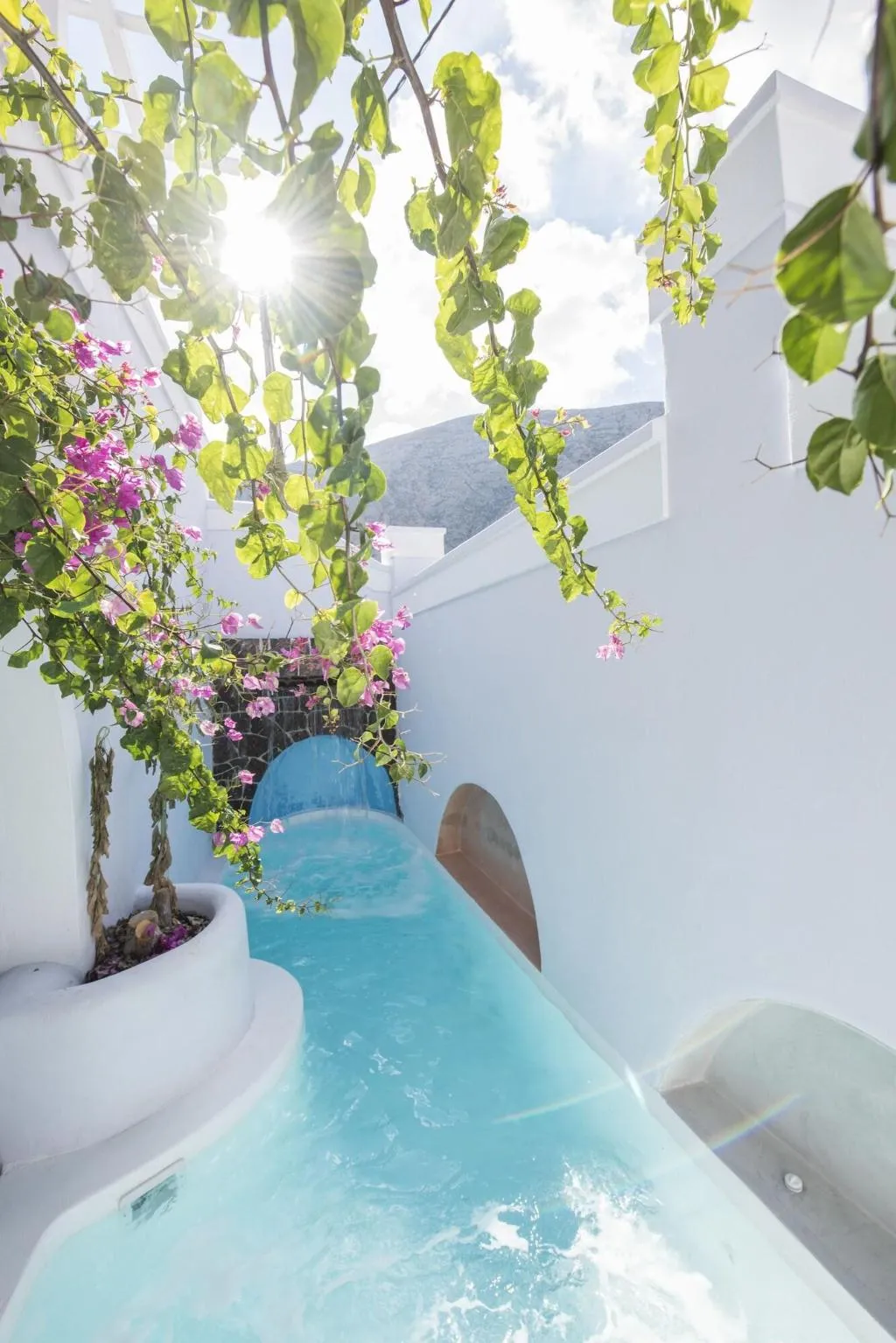Terrace, Blue Waves, Santorini