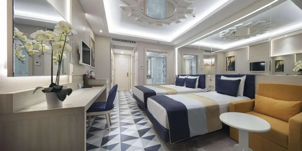 DOUBLE SINGLE USE LAND VIEW Room, Granada Luxury Beach Avsallar, Antalya