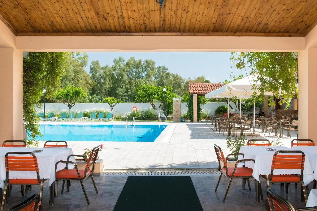 Pool, Sunset, Corfu