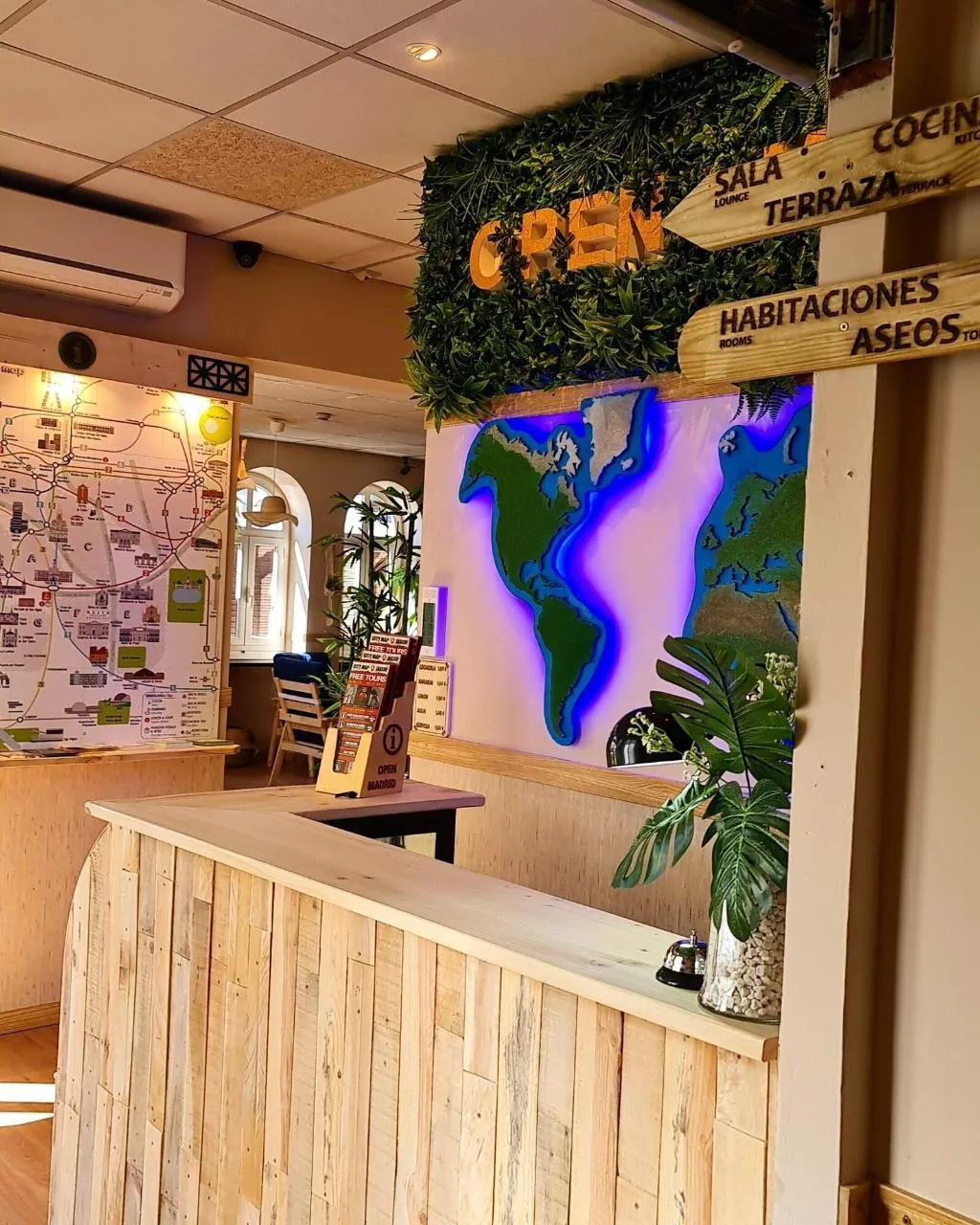 Lobby, Open Hostel Madrid, Madrid