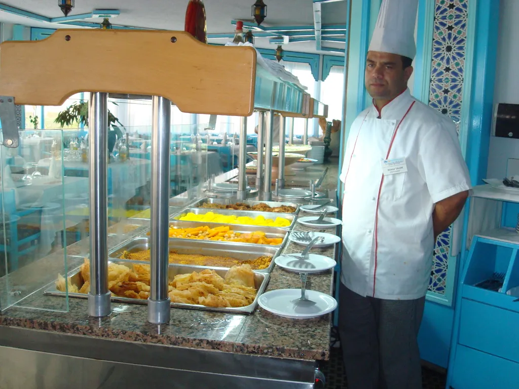 Restaurant, Les Palmiers, Tunisia