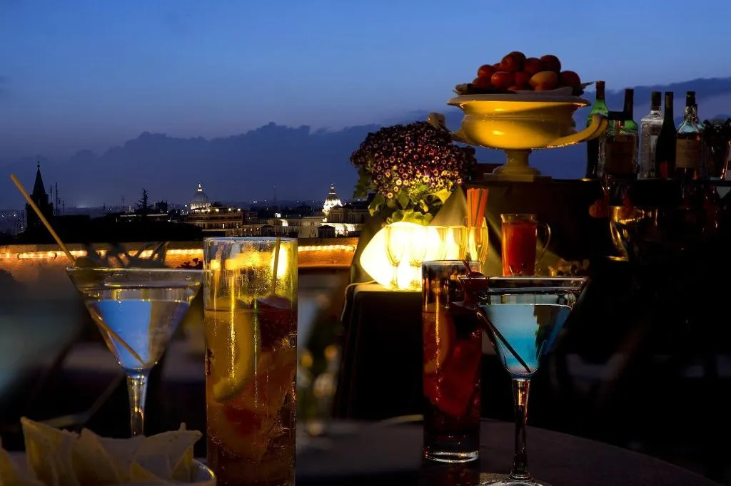 Bar, Marcella Royal - Rooftop Garden, Rome