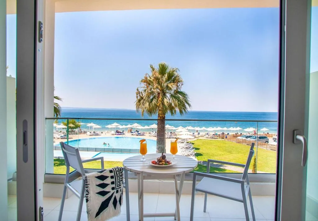 Terrace, Acrotel Lilyann Boutique hotel, Halkidiki