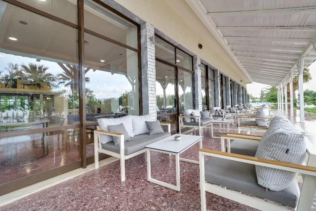 Terrace, Calamos Beach Family Club Hotel, Athens
