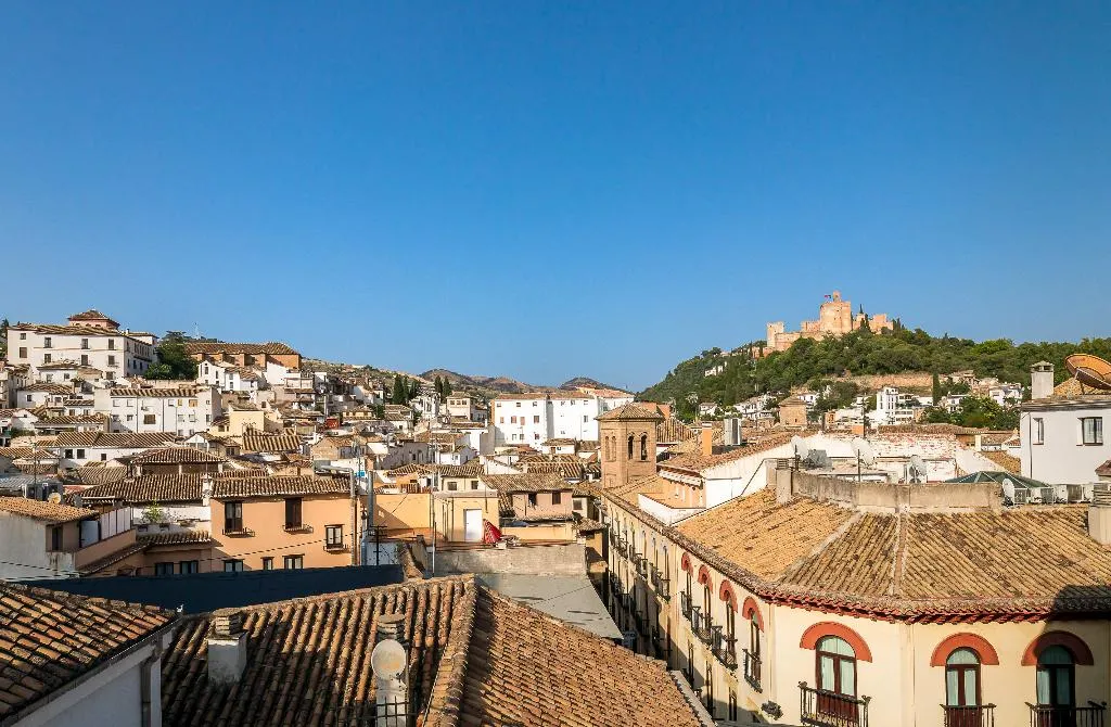 Terrace, Palacio Gran Via, A Royal Hideaway Hotel, Andalucia