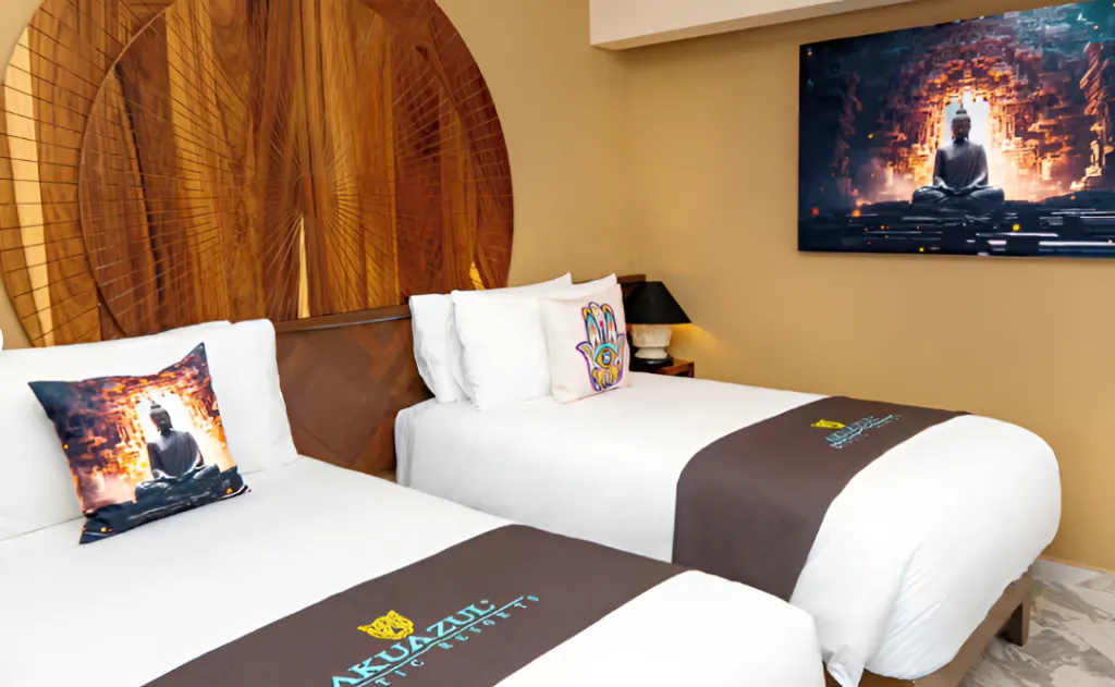 DOUBLE DELUXE TWO BEDS Room, Akuazul Resorts Only Adults, Cancun Area