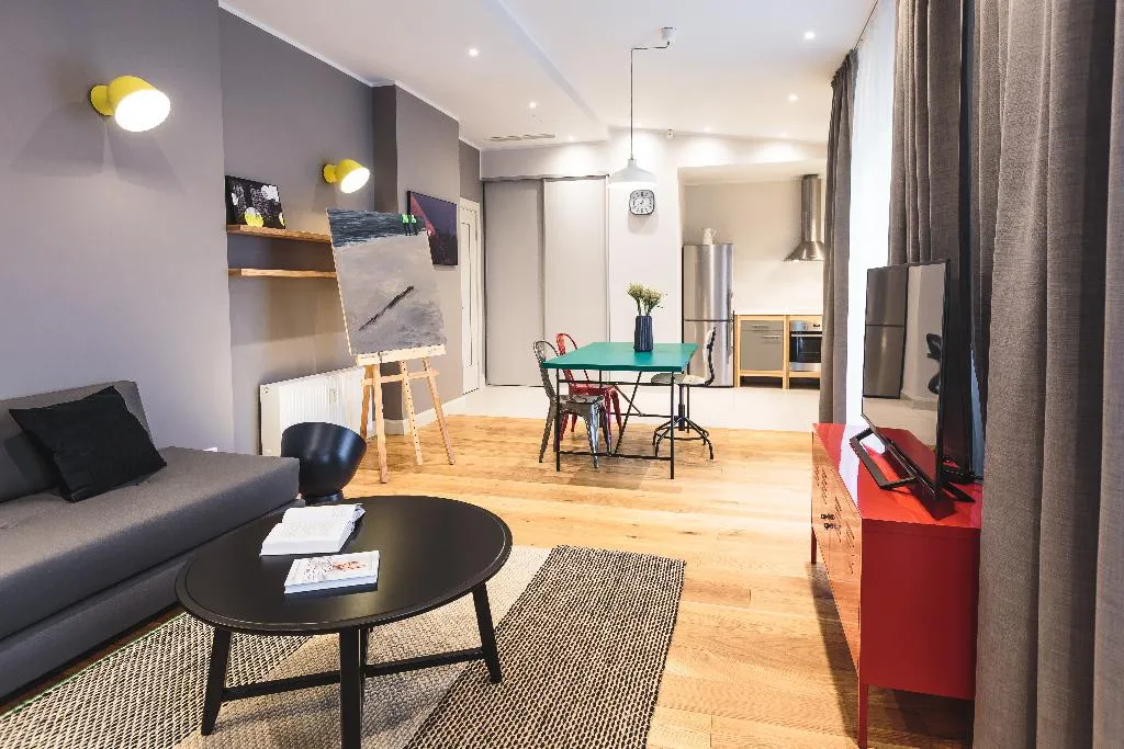 APARTMENT ONE BEDROOM WITH TERRACE Room, Riga Lux Apartments Skolas Street 20, Riga
