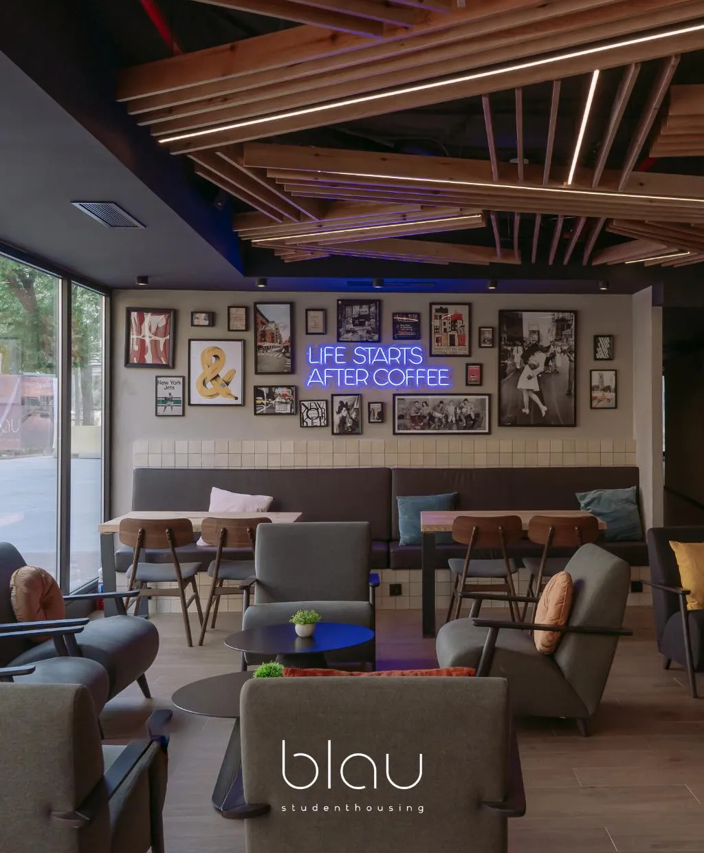 General view, Blau Student Housing, Barcelona