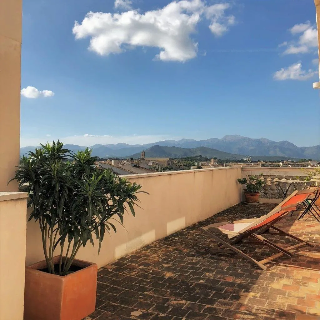 Terrace, Vista De La Vila, Majorca