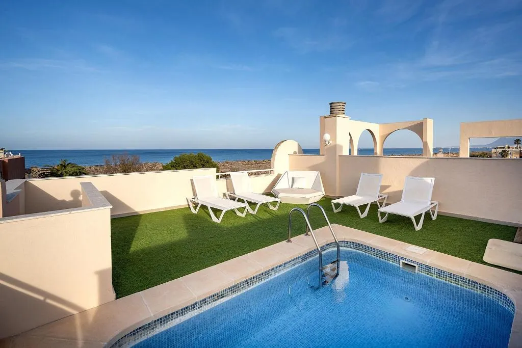 Terrace, Oliva Nova Beach & Golf Hotel, Fuerteventura