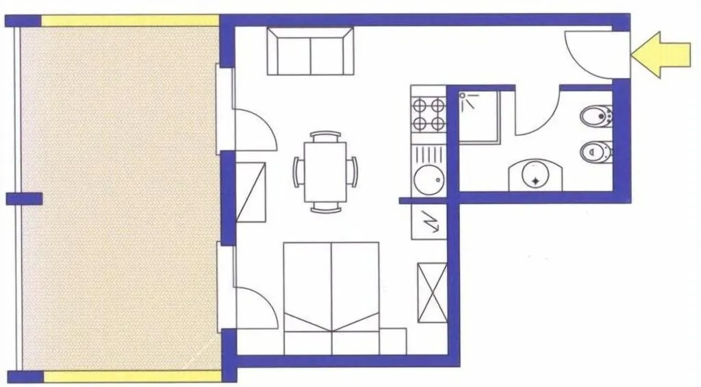 Room, Ashanti Aparthotel, Venice