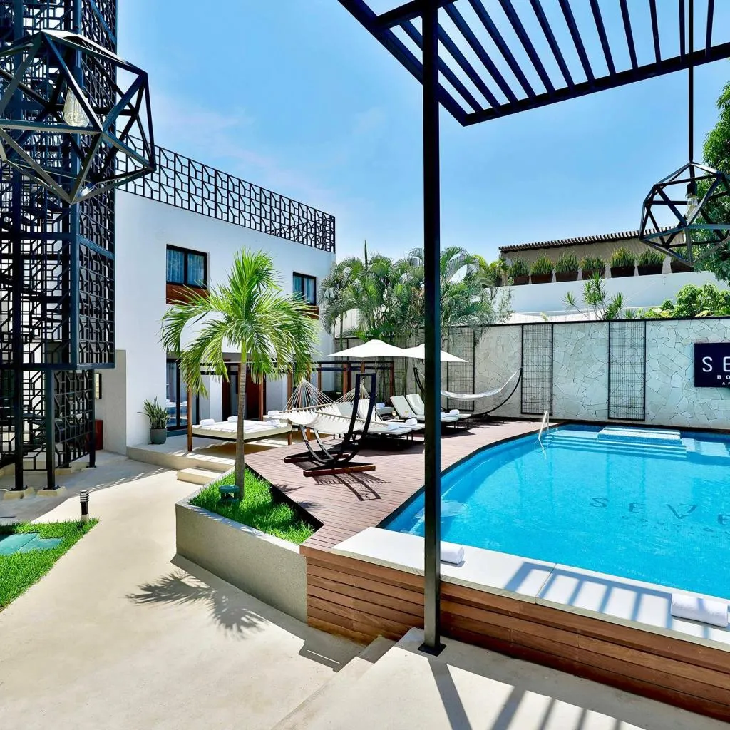 Pool, Seven Boutique Apartments Cancún, Cancun Area