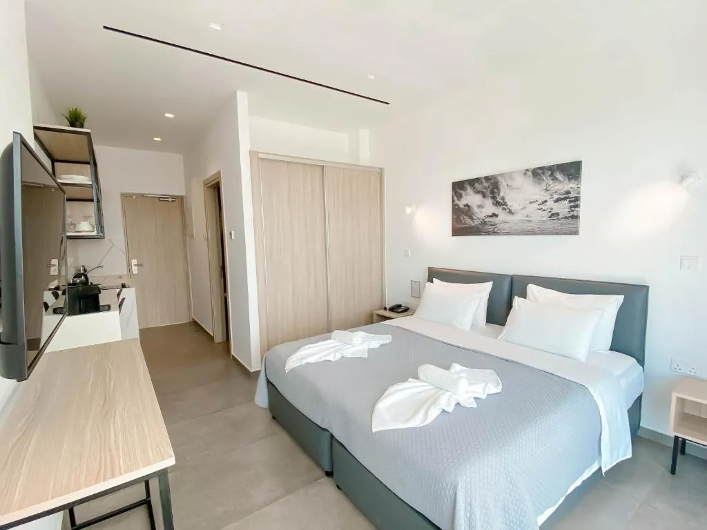 DOUBLE TWO DOUBLE BEDS Room, Caramela Luxury Apartments, Cyprus