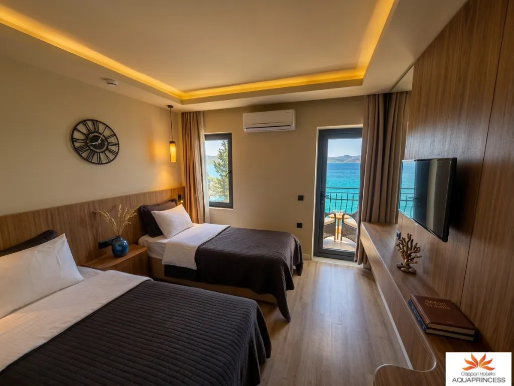 DOUBLE SINGLE USE SEA VIEW Room, Aqua Princess, Dalaman