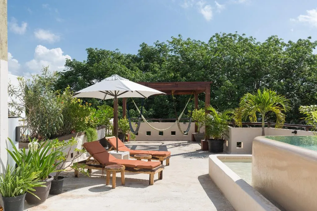 Terrace, Quinta Margarita, Boho Chic Hotel, Cancun Area