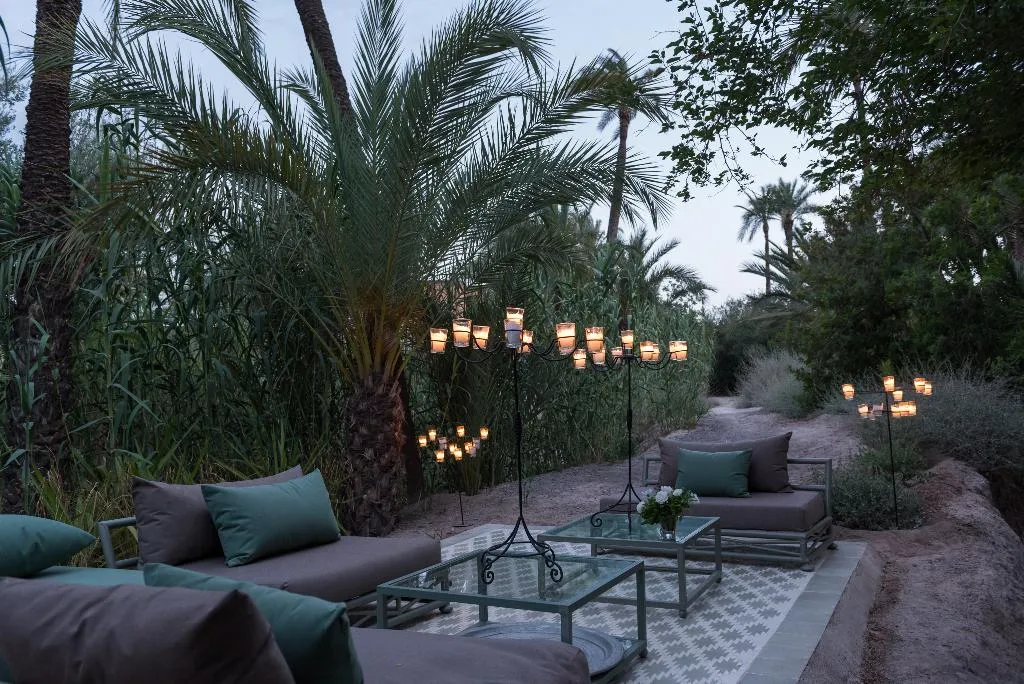 Terrace, Jnane Tamsna, Marrakech