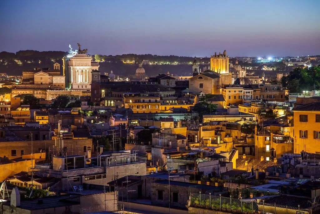 Terrace, Hotel Colosseum, Rome