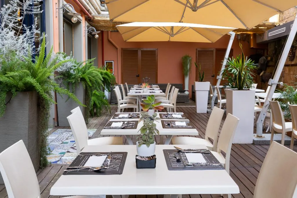 Restaurant, Grand Hotel Tiberio, Rome