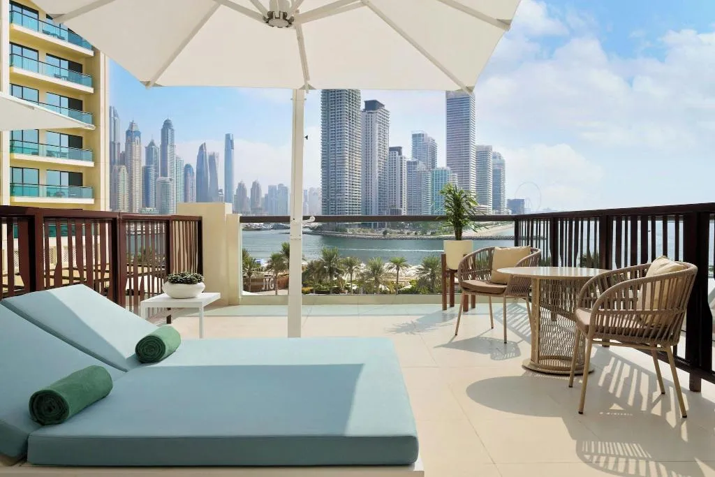 DOUBLE SEA VIEW WITH TERRACE Room, Marriott Resort Palm Jumeirah Dubai, Dubai