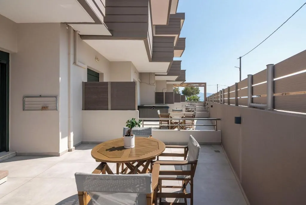 Terrace, Christina Beach Hotel, Crete