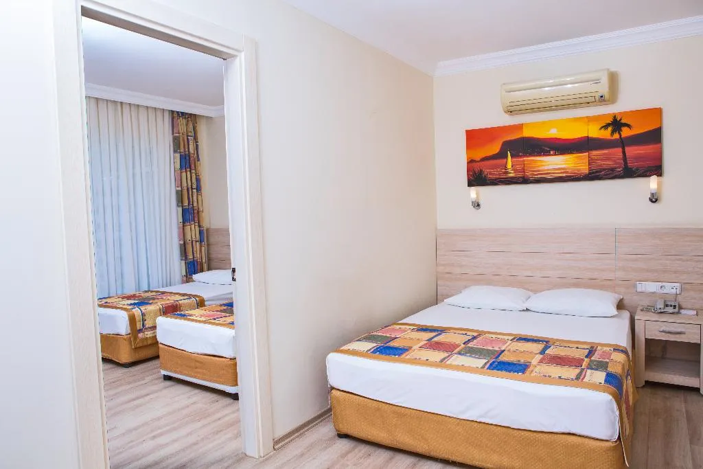 FAMILY ROOM TWO BEDROOMS ONE BATHROOM Room, Gardenia Beach Hotel, Antalya