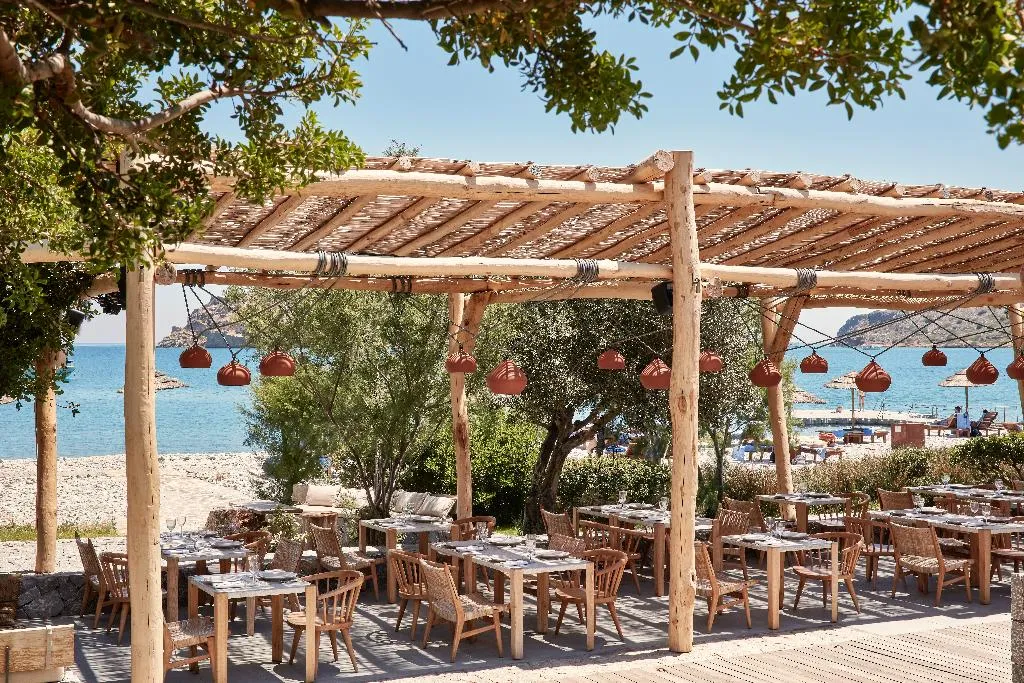 Restaurant, Phaea Blue, a member of SLH, Crete