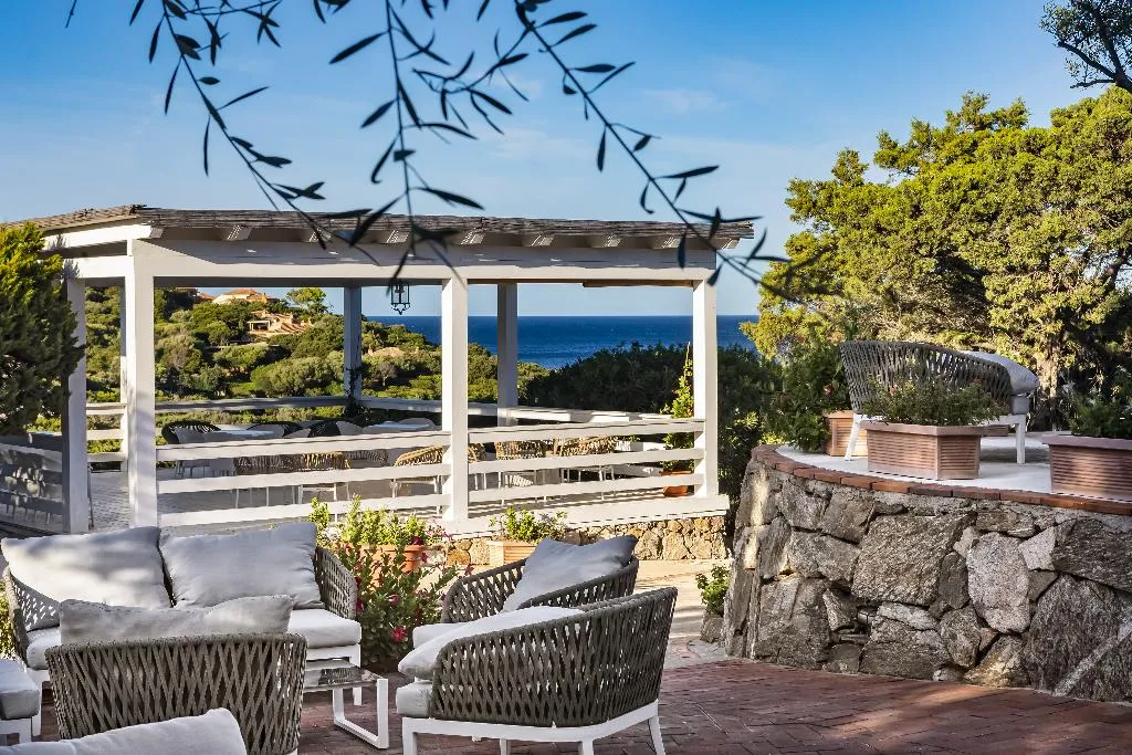 Terrace, Grand Hotel In Porto Cervo, Olbia