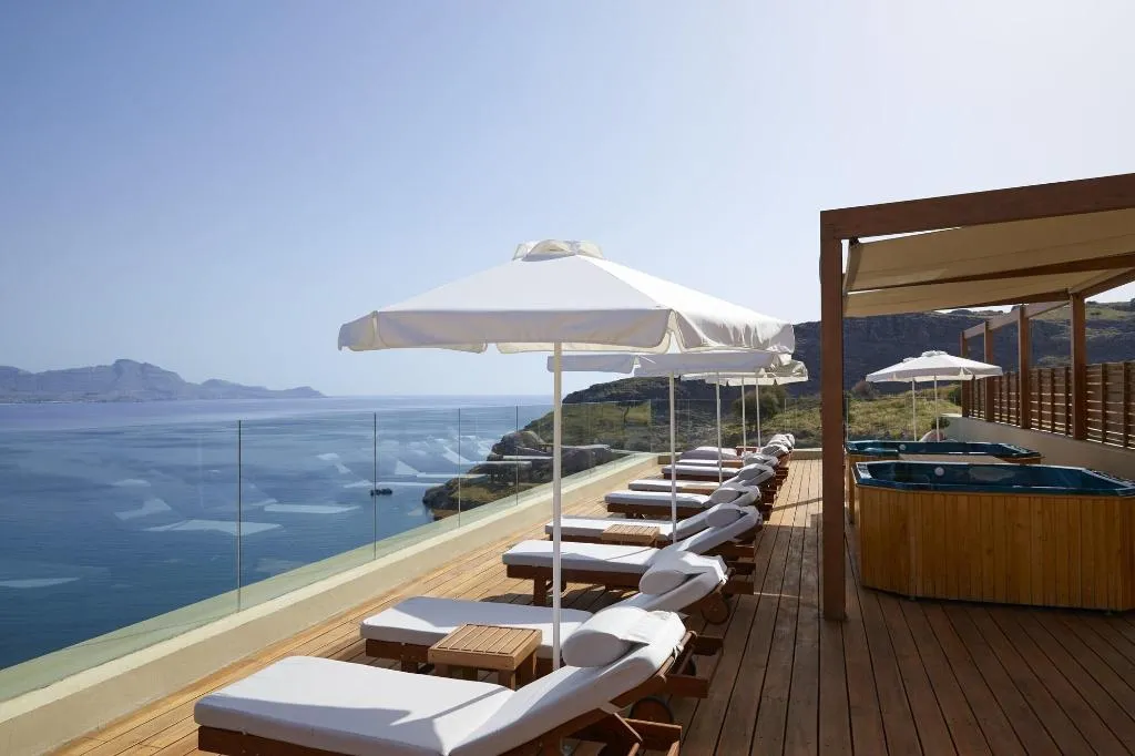 Terrace, Lindos Blu, Rhodes