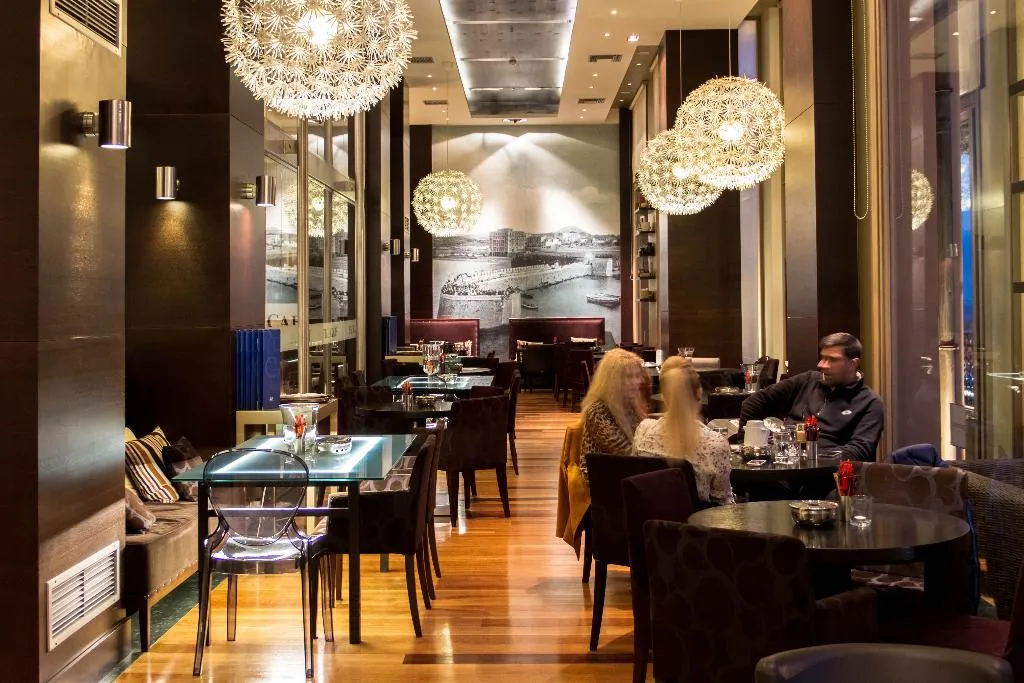 Restaurant, GDM Megaron,Historical Monument Hotel, Crete