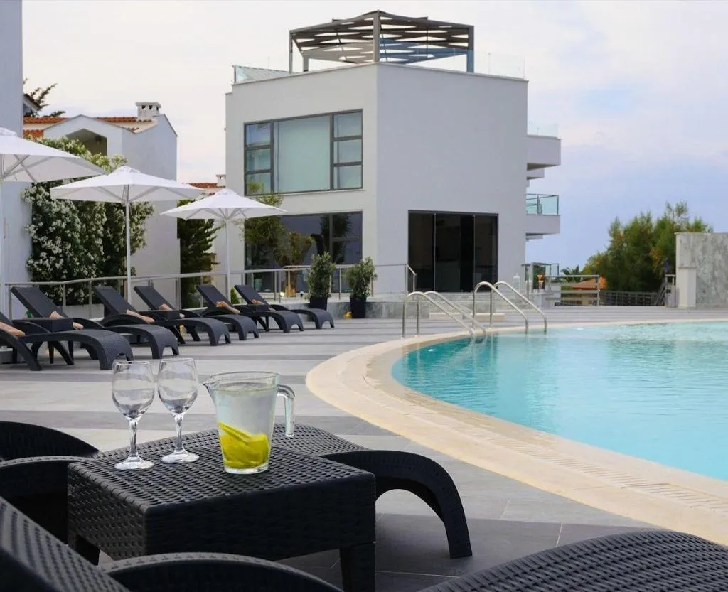 Terrace, Ostria Sea Side Hotel, Halkidiki