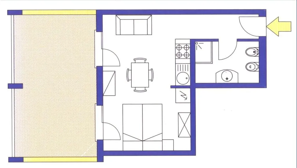 Room, Ashanti Aparthotel, Venice