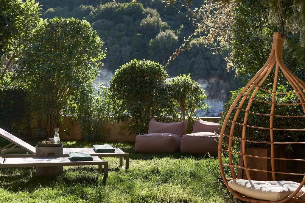 Terrace, Kapsaliana Village Hotel, Crete