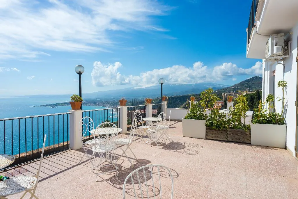 Terrace, Hotel Elios, Taormina