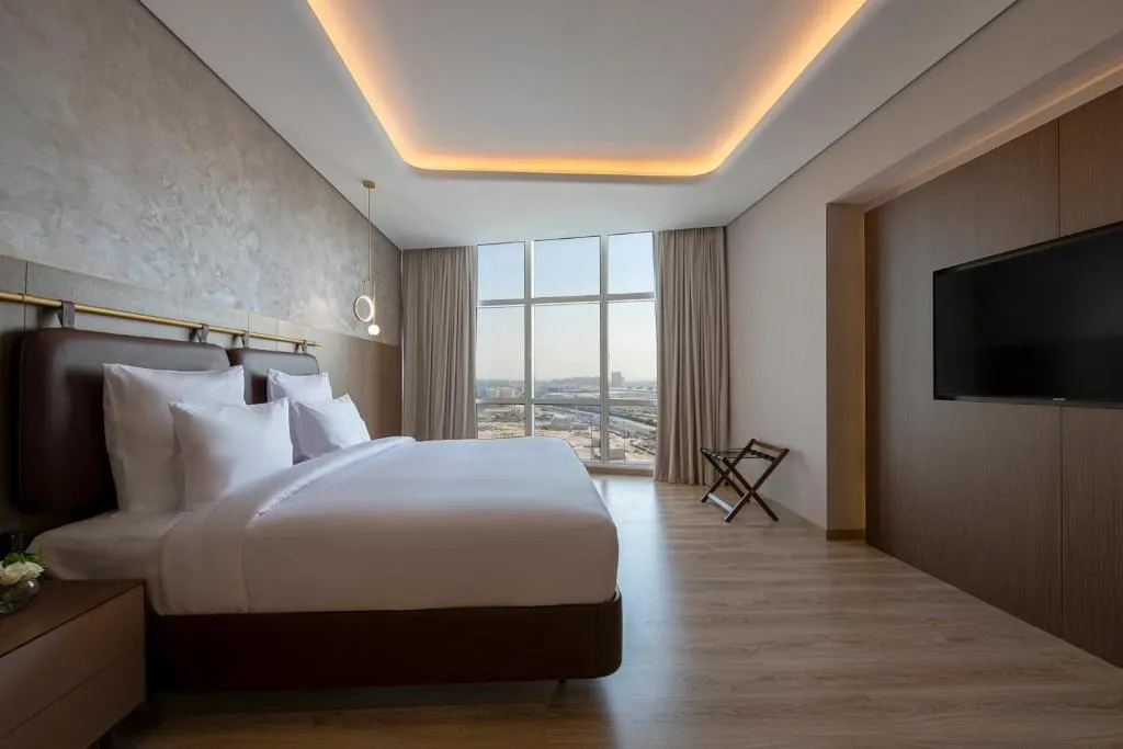 SUITE CITY VIEW KING BED Room, Movenpick Jumeirah Village Triangle, Dubai