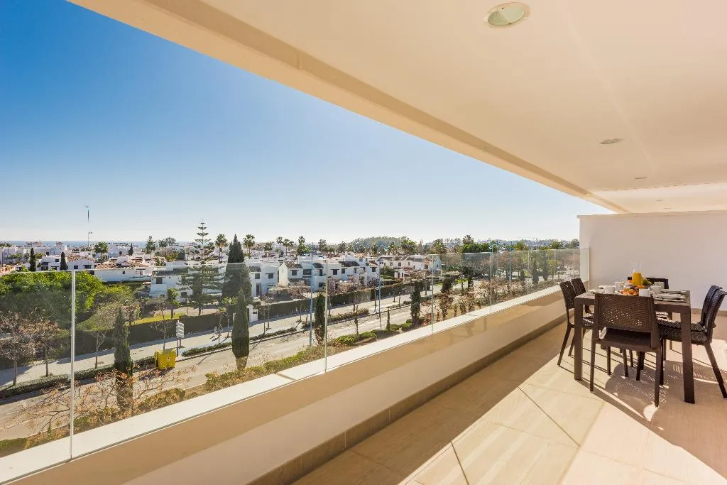 Terrace, Aqua Apartments Marbella, Costa Del Sol