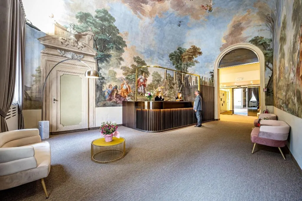 Lobby, Hotel La Scaletta, Florence