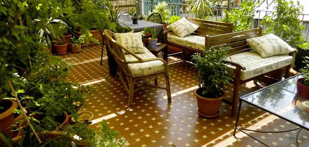 Terrace, Crispi Rooms, Catania
