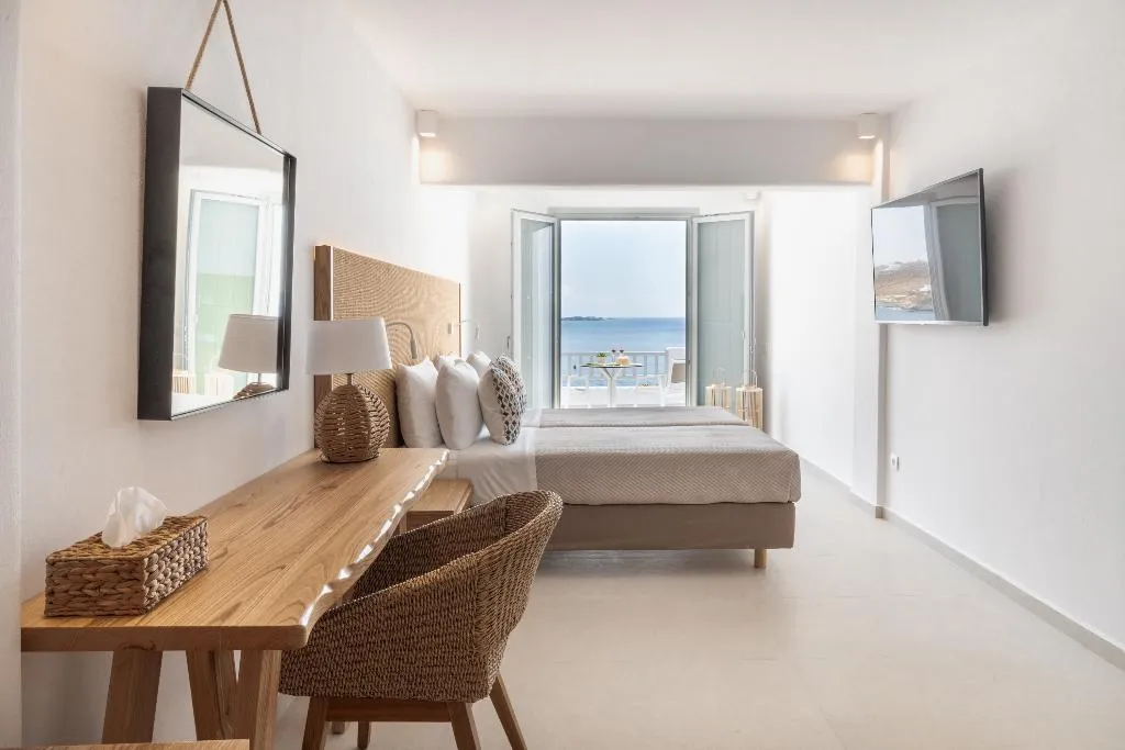 Double or Twin SUPERIOR SEA VIEW Room, Manoulas Beach, Mykonos