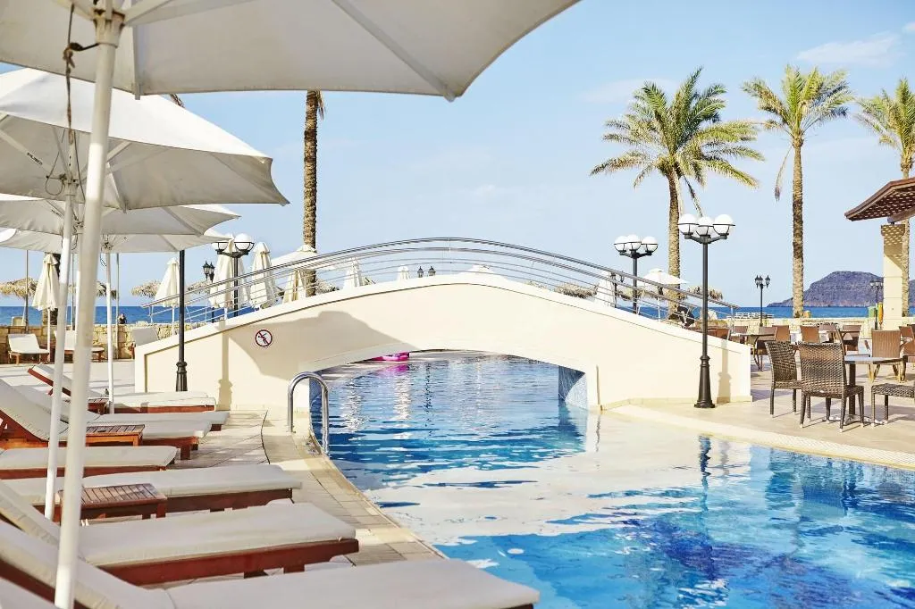 Terrace, Atlantica Caldera Beach, Crete