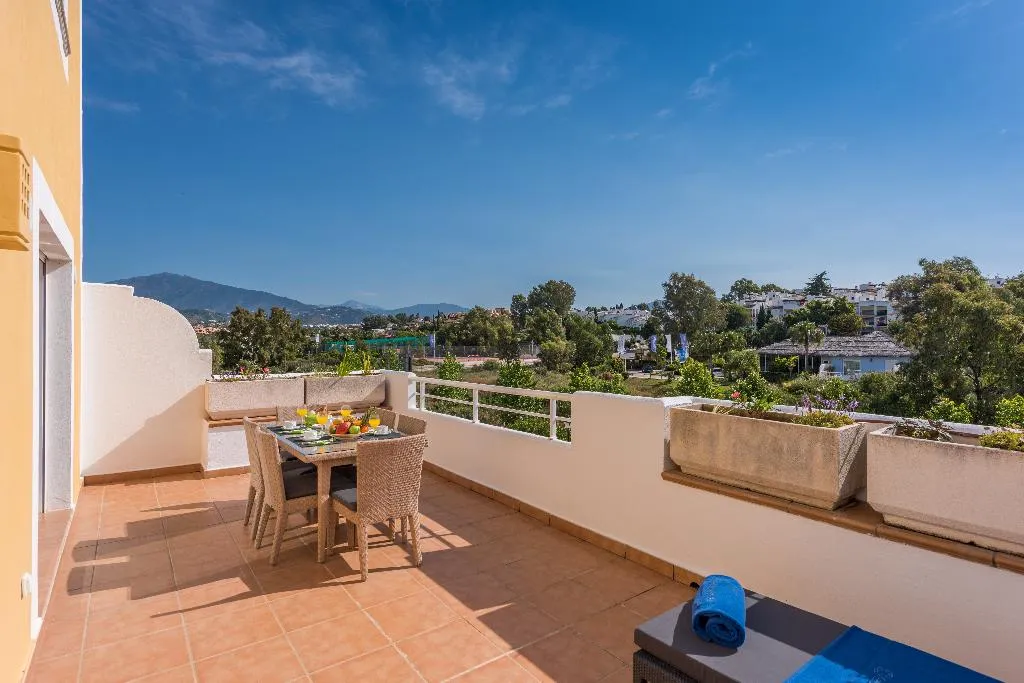 Terrace, Cortijo del Mar Resort, Costa Del Sol