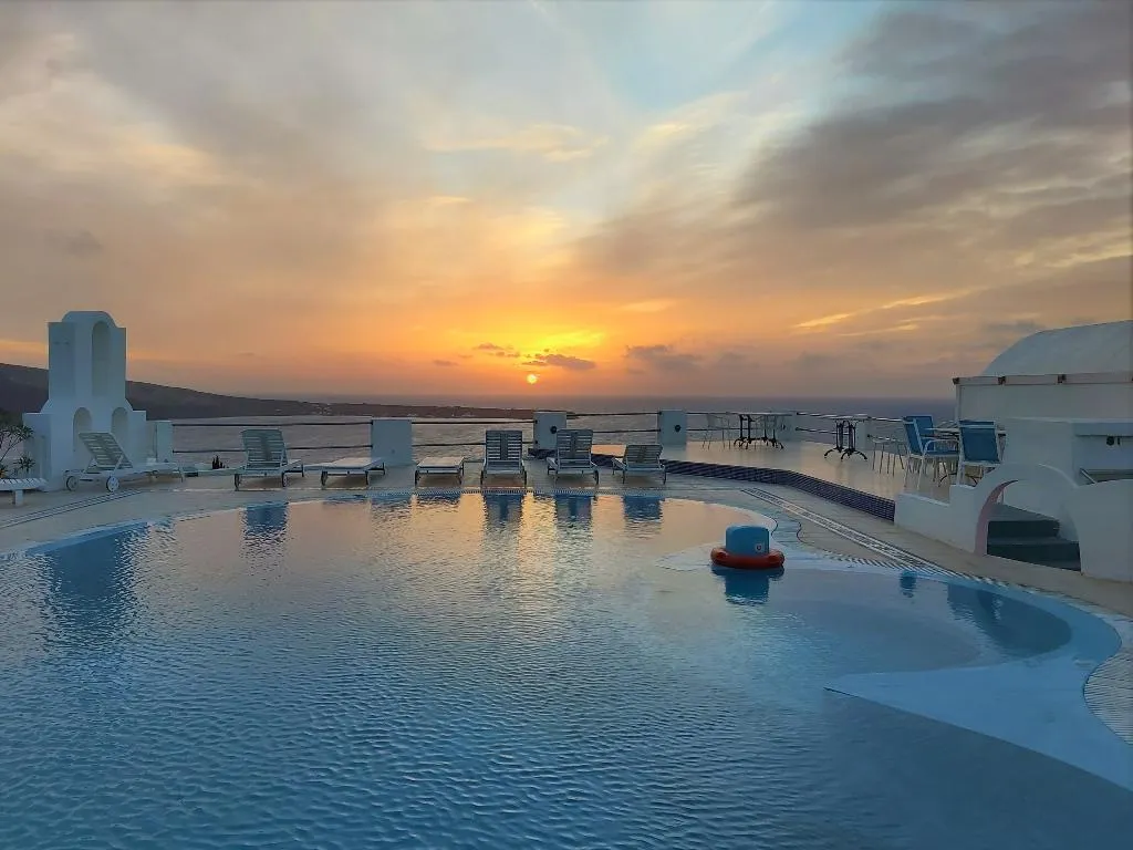 Pool, Ether Sunset Oia, Santorini