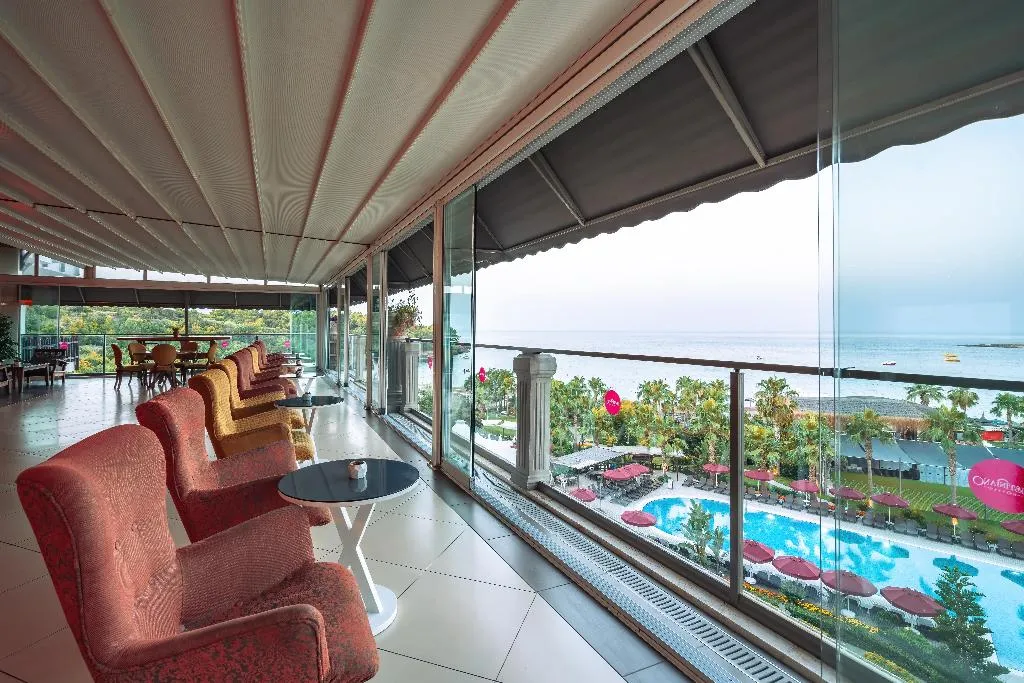 Terrace, Justiniano Deluxe Resort Hotel, Antalya