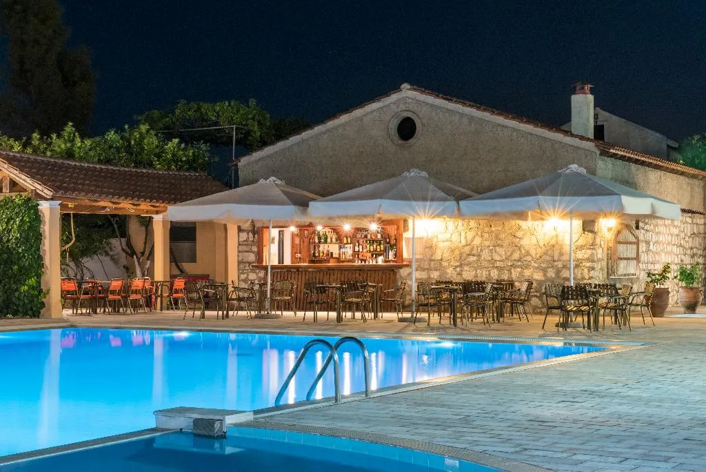 Pool, Sunset, Corfu